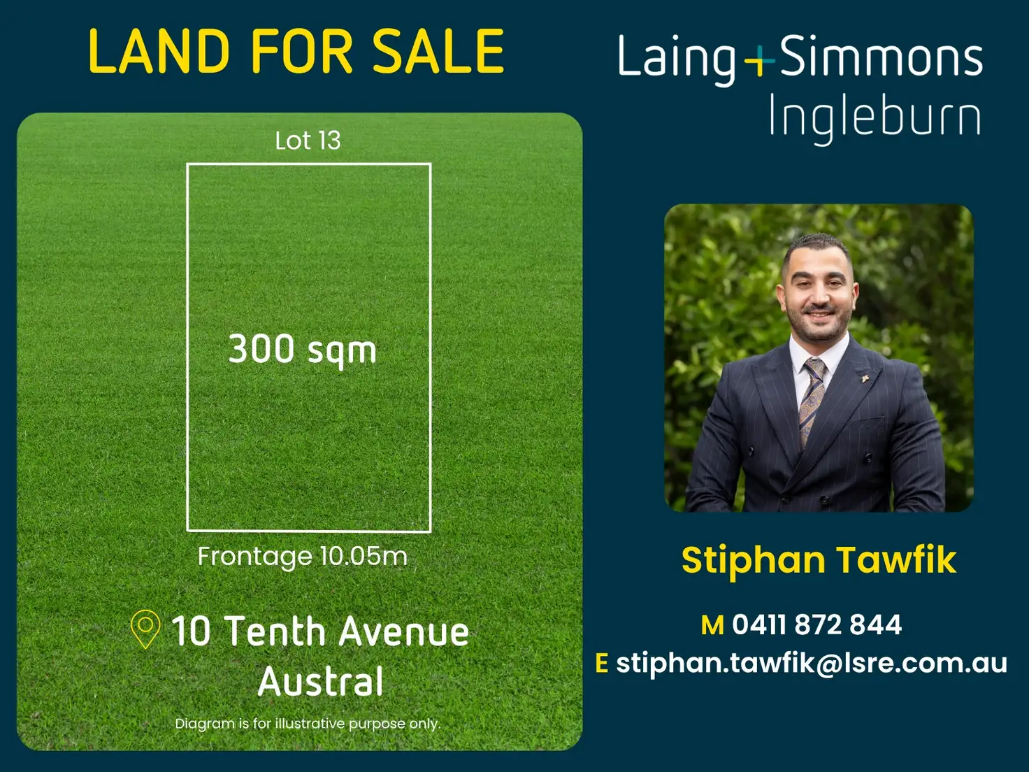 Main view of Homely land listing, LOT 13, 10 Tenth Avenue, Austral NSW 2179
