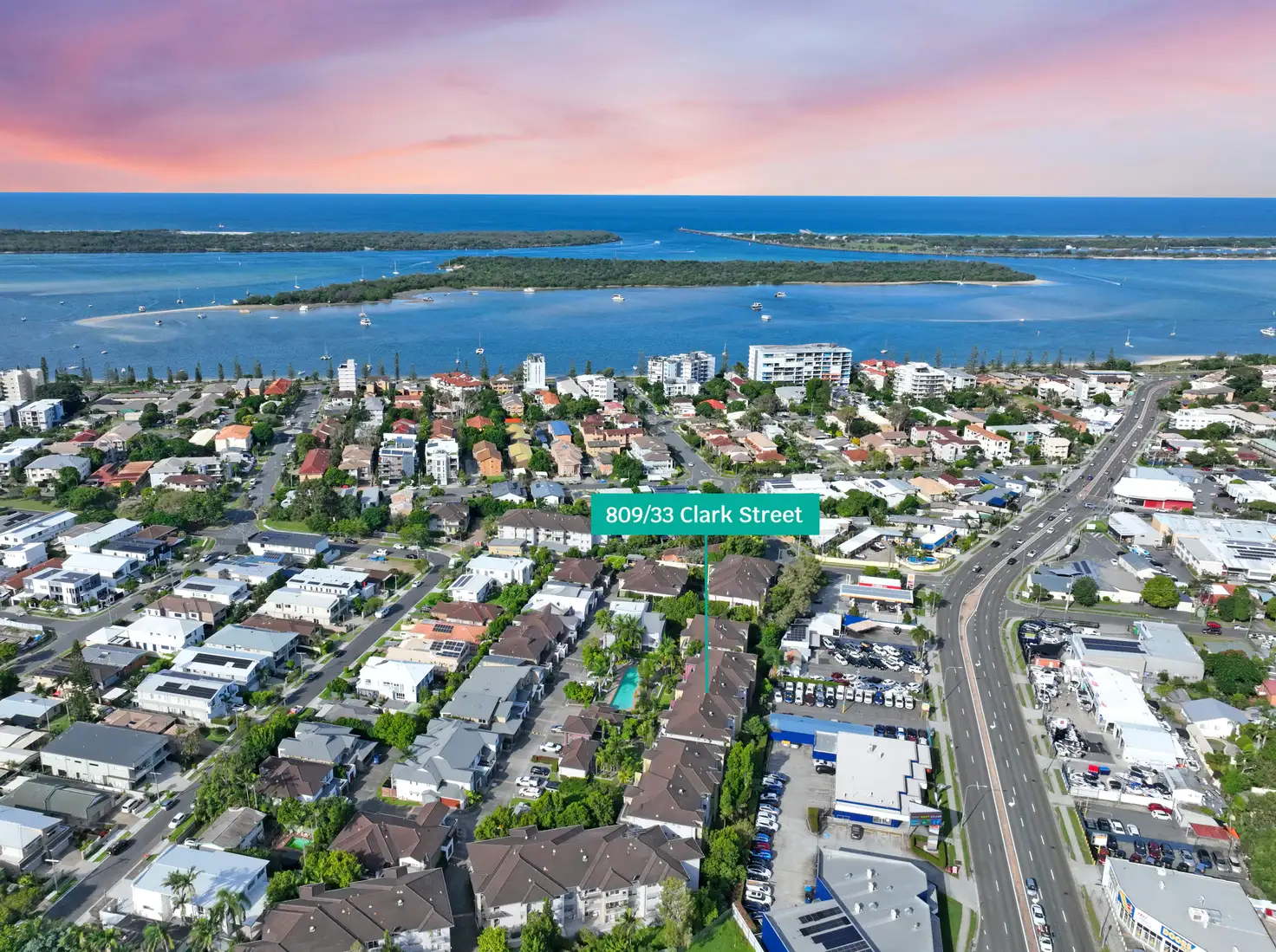 Main view of Homely apartment listing, 809/33 Clark Street, Biggera Waters QLD 4216