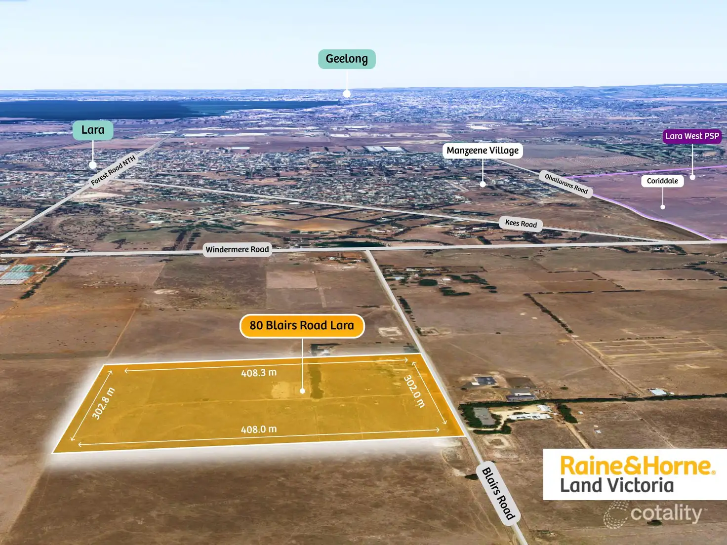 Main view of Homely rural property listing, 80 Blairs Road, Lara VIC 3212