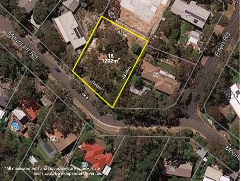 Main view of Homely land listing, 18 Mountain Road, Eden Hills SA 5050