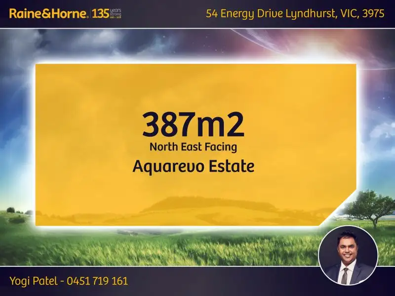 Main view of Homely land listing, 54 Energy Drive, Lyndhurst VIC 3975