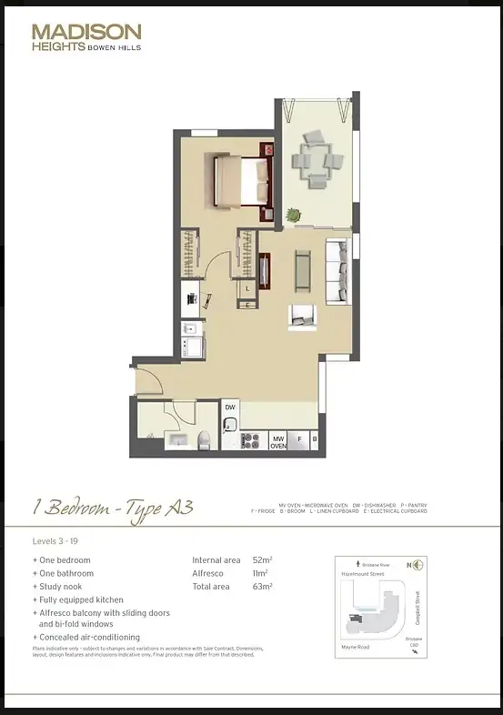 Fifth view of Homely apartment listing, 1510/35 Campbell Street, Bowen Hills QLD 4006
