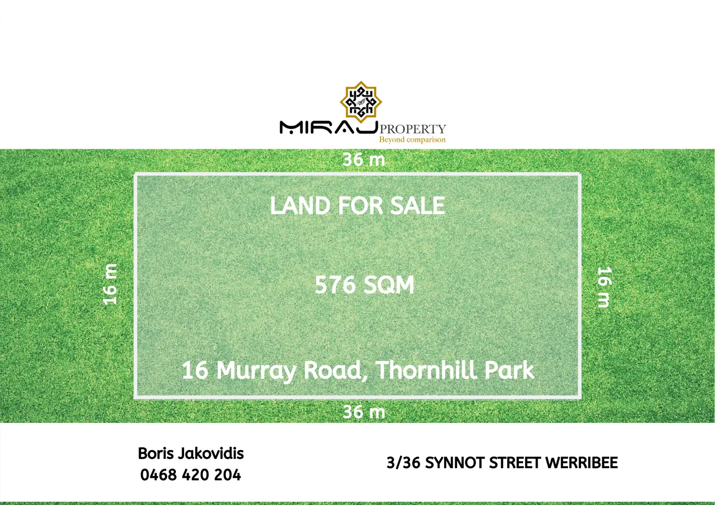 Main view of Homely land listing, 16 Murray Road, Thornhill Park VIC 3335
