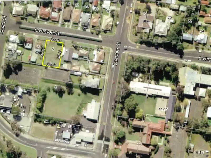 Main view of Homely land listing, 5 Liverpool Street, Cowra NSW 2794