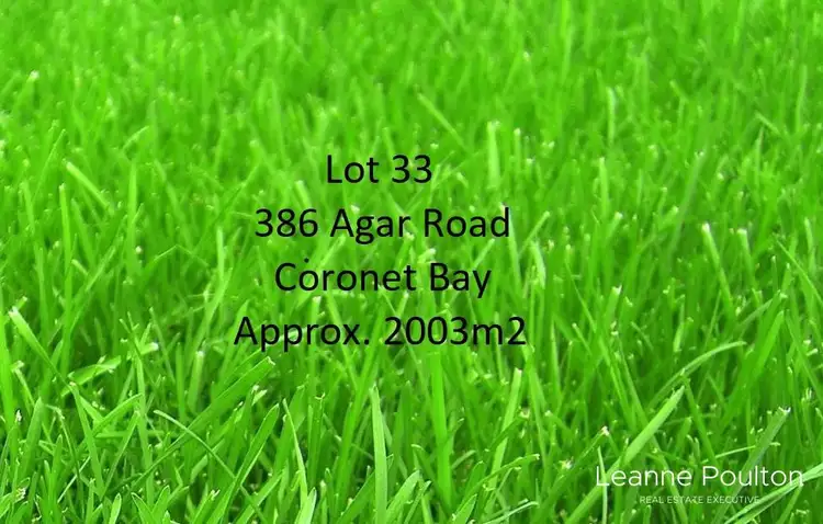 Lot 33, 386 Agar Road, Coronet Bay VIC 3984