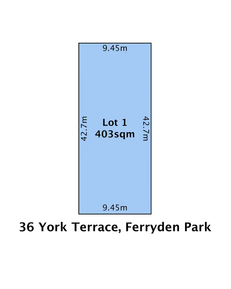 Main view of Homely land listing, LOT 1, 36 York Terrace, Ferryden Park SA 5010