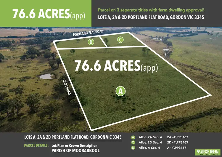 Fourth view of Homely land listing, LOTS A,2A & 2D Portland Flat Road, Gordon VIC 3345