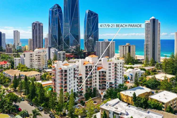 Main view of Homely unit listing, 417/9-21 Beach Parade, Surfers Paradise QLD 4217