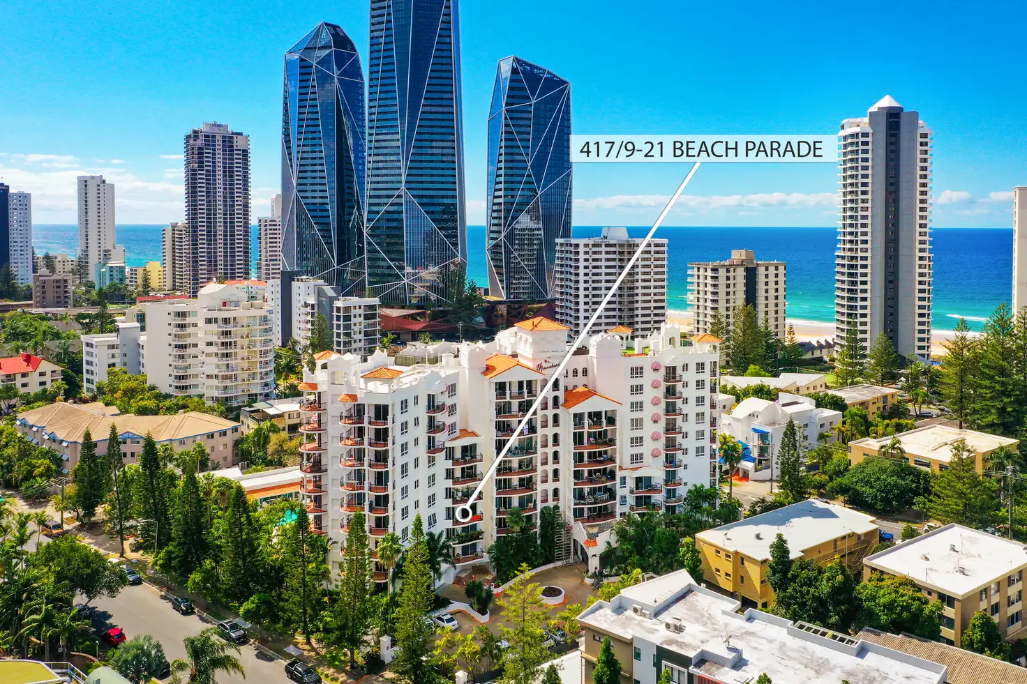 Main view of Homely unit listing, 417/9-21 Beach Parade, Surfers Paradise QLD 4217