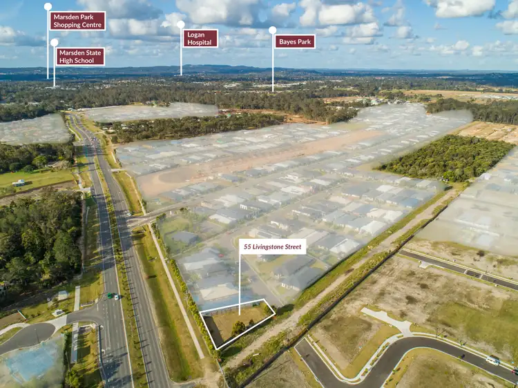 Main view of Homely land listing, 55-57 Livingstone Street, Logan Reserve QLD 4133