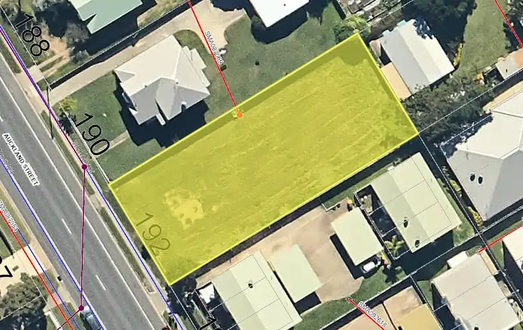 Main view of Homely land listing, 192 Auckland Street, South Gladstone QLD 4680