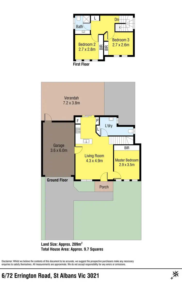 Seventh view of Homely house listing, 6/72 Errington Road, St Albans VIC 3021