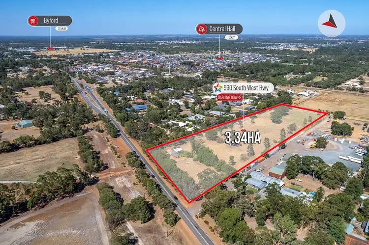 Main view of Homely land listing, 590 South Western Highway, Darling Downs WA 6122