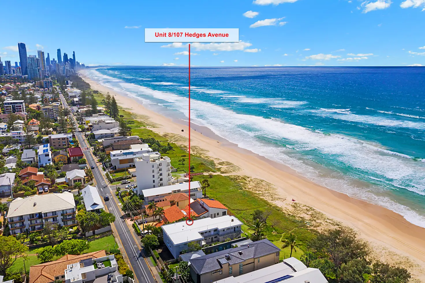 Main view of Homely unit listing, 8/107 Hedges Avenue, Mermaid Beach QLD 4218