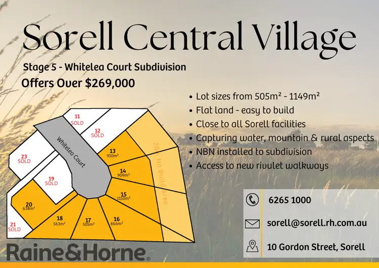 Main view of Homely land listing, LOT 20, Stage 5 Whitelea Court, Sorell TAS 7172
