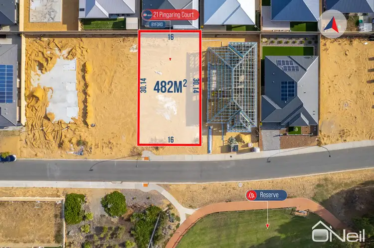 Main view of Homely land listing, 21 Pingaring Court, Byford WA 6122