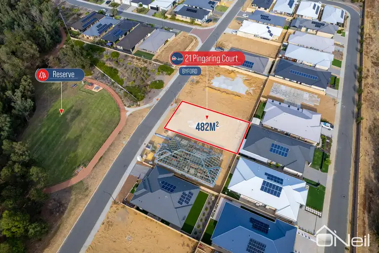 Third view of Homely land listing, 21 Pingaring Court, Byford WA 6122