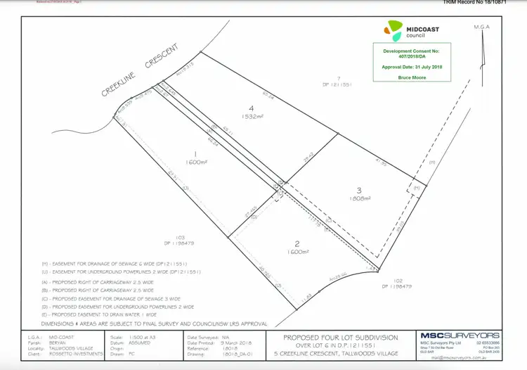 Second view of Homely land listing, 5 Creekline Crescent, Tallwoods Village NSW 2430