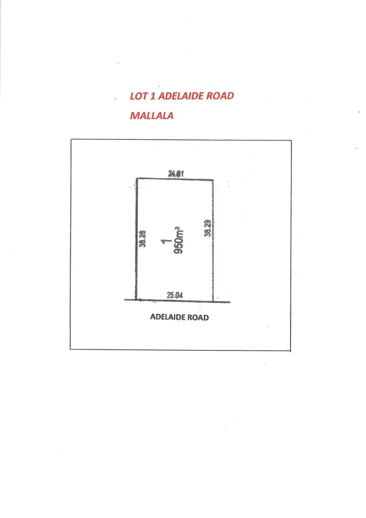 LOT 1 Adelaide Road, Mallala SA 5502