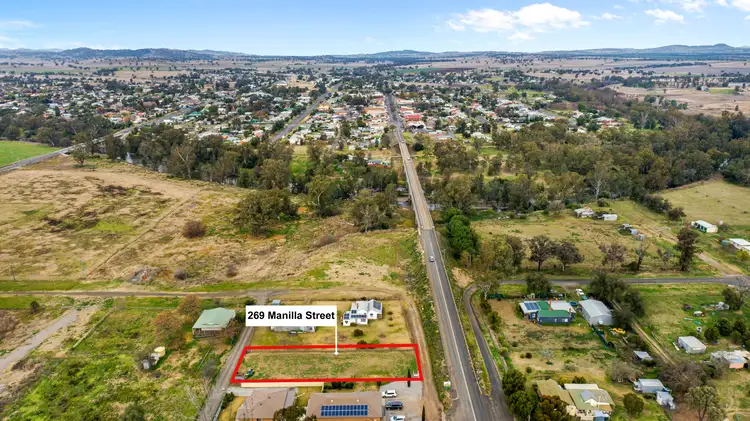 Main view of Homely land listing, 269 Manilla Street, Manilla NSW 2346