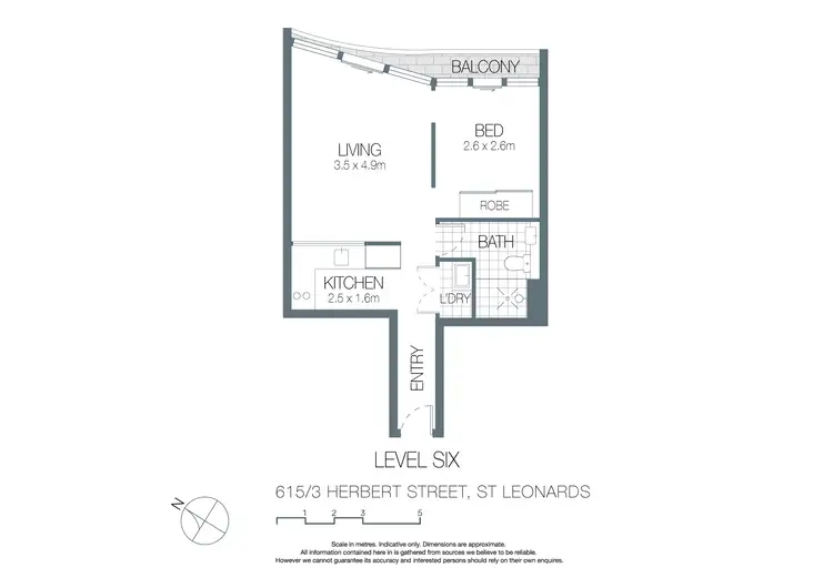 Fifth view of Homely apartment listing, 615/3 Herbert Street, St Leonards NSW 2065