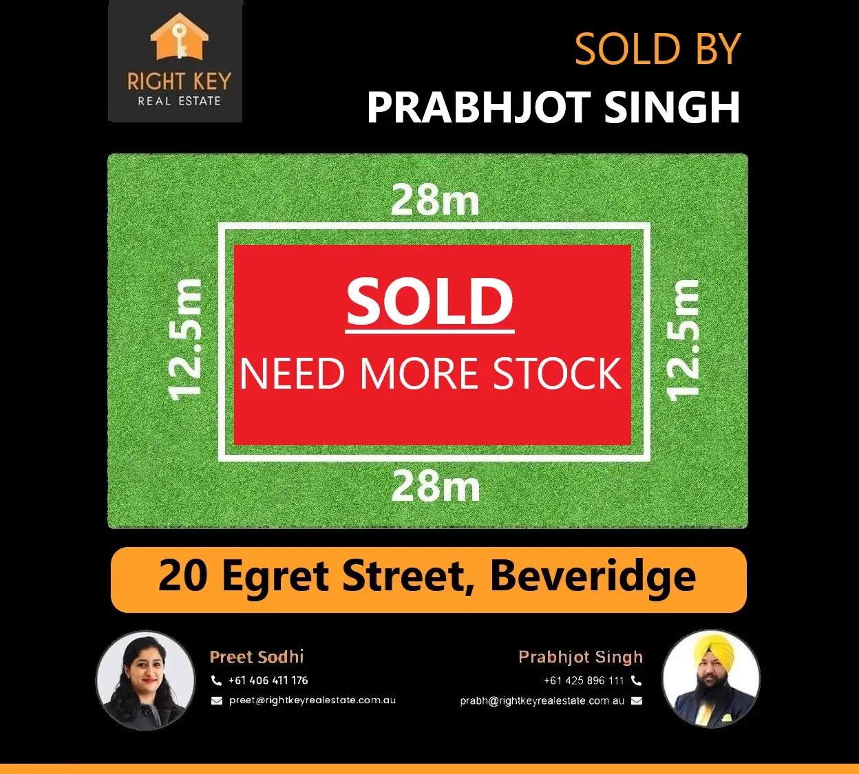 Main view of Homely land listing, 20 Egret St, Beveridge VIC 3753