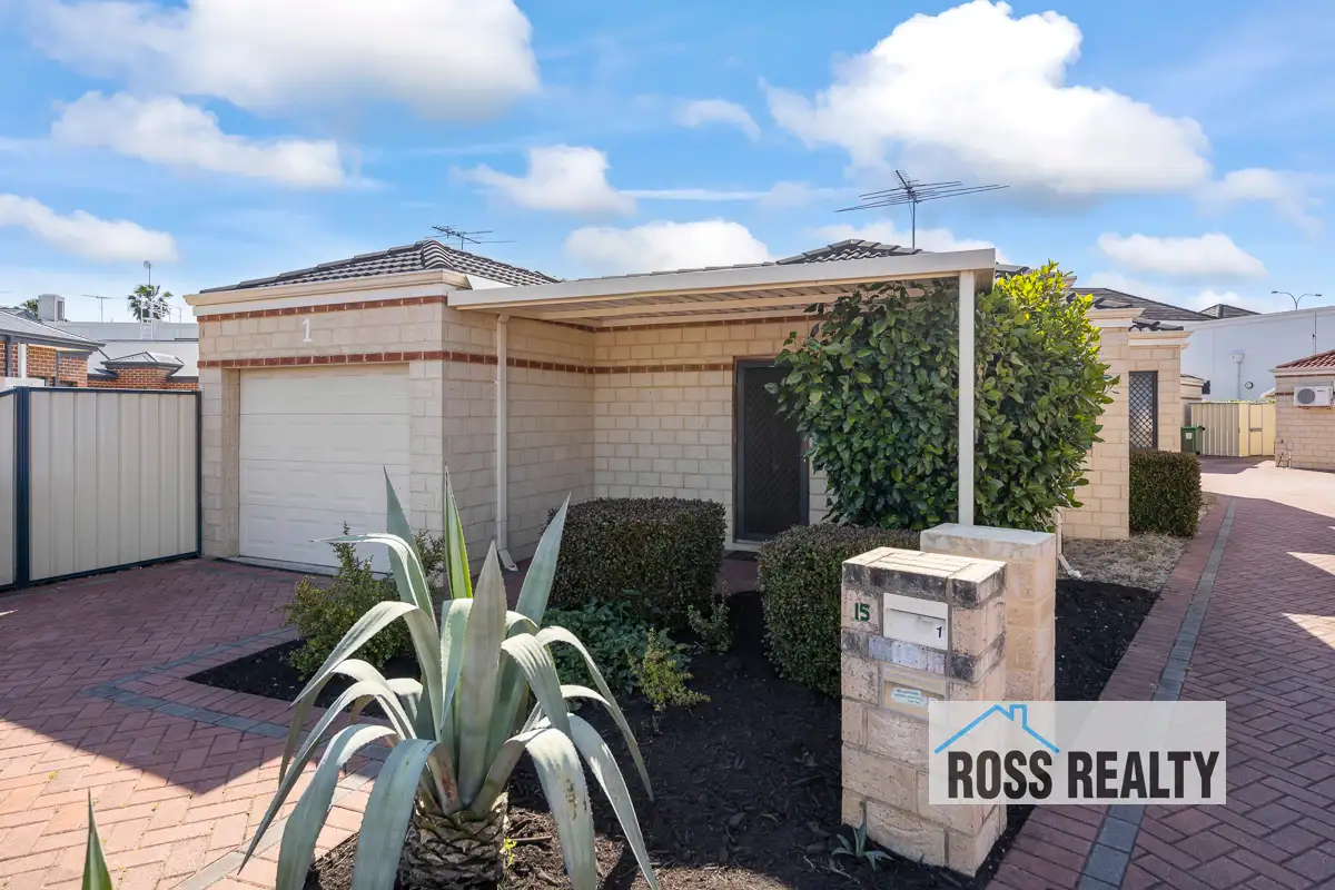Main view of Homely villa listing, 1/15 Stanbury Crescent, Morley WA 6062