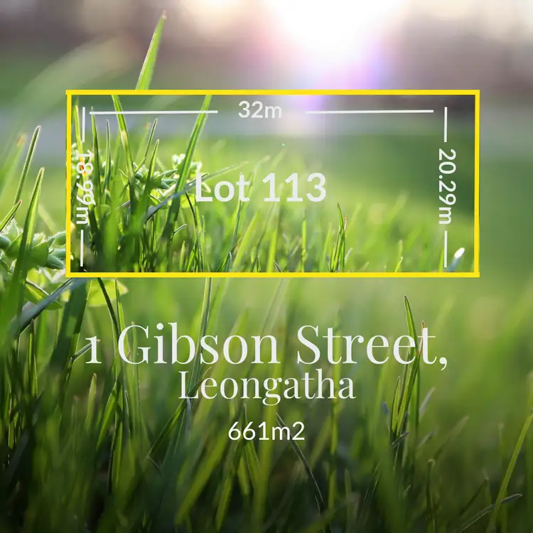 Main view of Homely land listing, 1 Gibson Street, Leongatha VIC 3953