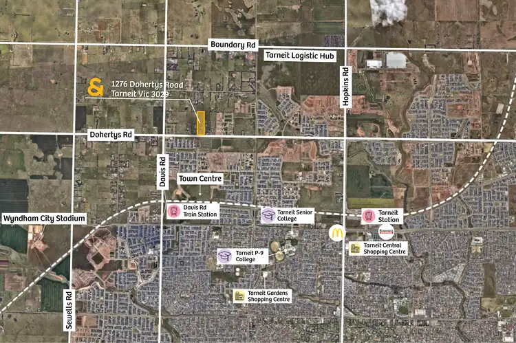 Main view of Homely land listing, 1276 Dohertys Road, Tarneit VIC 3029