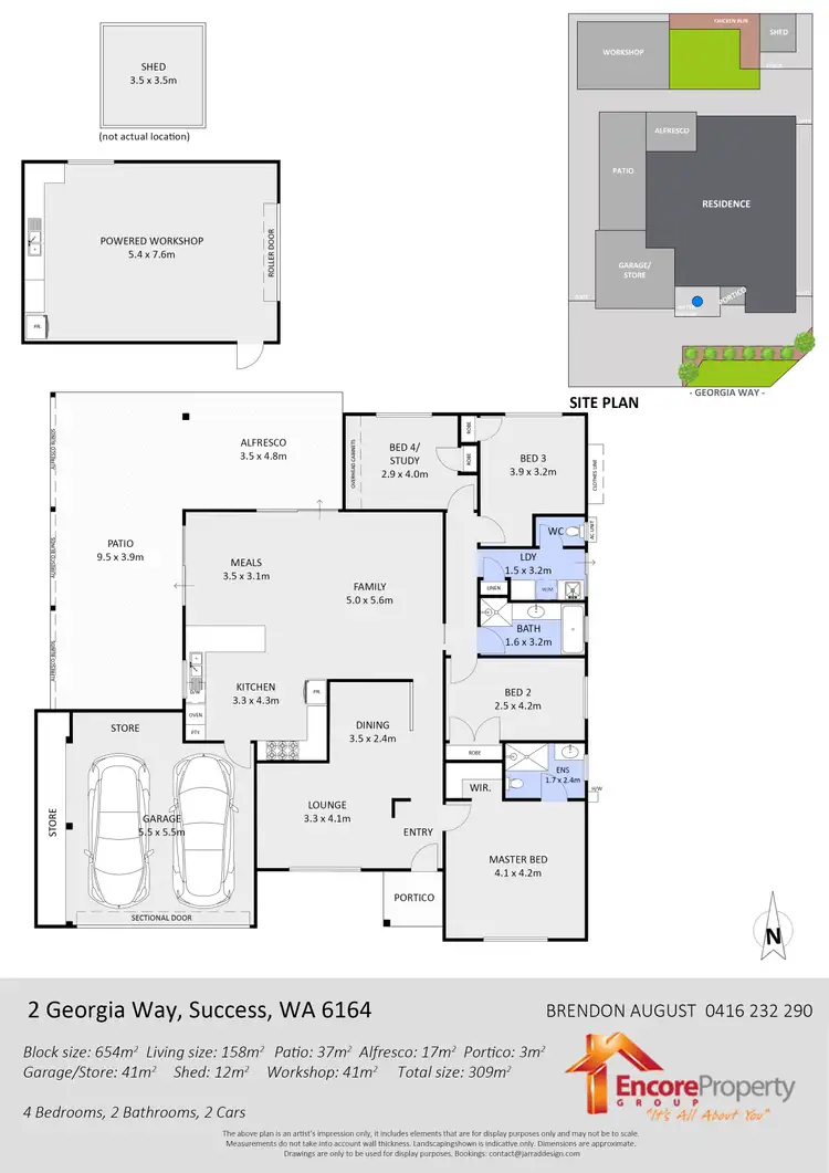 Third view of Homely house listing, 2 Georgia Way, Success WA 6164