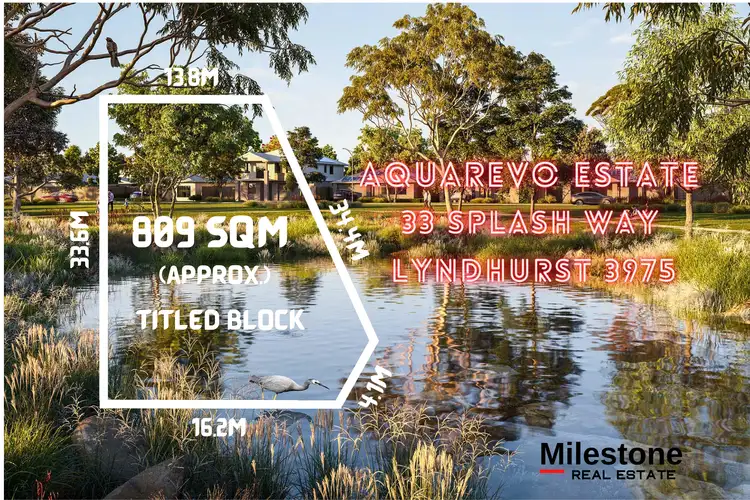 Main view of Homely land listing, 33 Splash Way, Lyndhurst VIC 3975