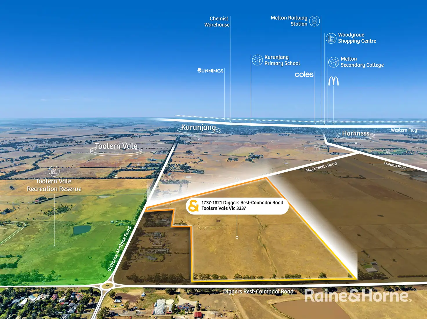 Main view of Homely rural property listing, 1737-1821 Diggers Rest-Coimadai Road, Toolern Vale VIC 3337