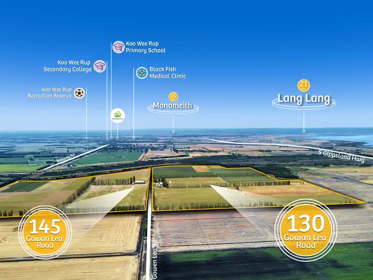 Third view of Homely land listing, 130 & 145 Gowan Lea road, Dalmore VIC 3981