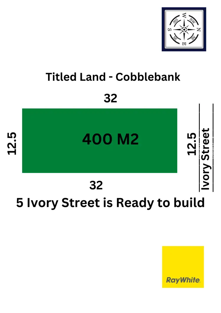 Main view of Homely land listing, LOT 128, 5 Ivory Street, Cobblebank VIC 3338