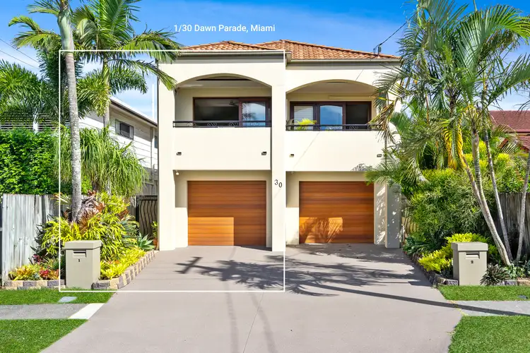 Main view of Homely villa listing, 1/30 Dawn Parade, Miami QLD 4220