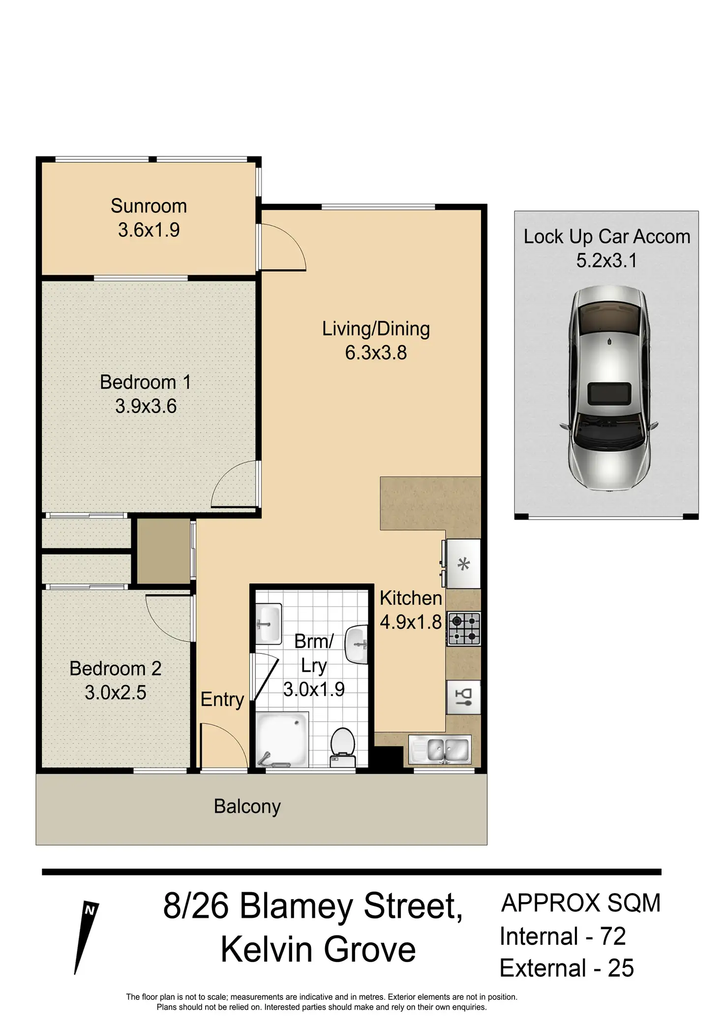 Main view of Homely unit listing, 8/26 Blamey Street, Kelvin Grove QLD 4059
