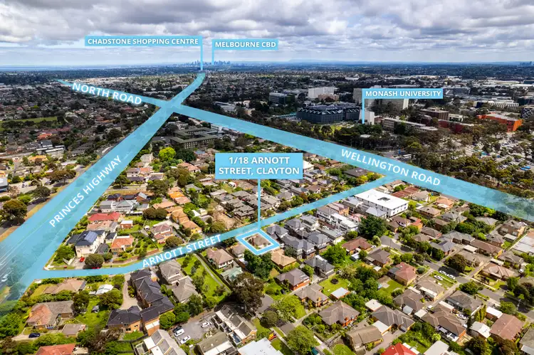 Third view of Homely unit listing, 1/18 Arnott Street, Clayton VIC 3168