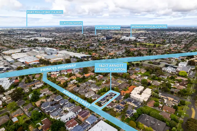 Fourth view of Homely townhouse listing, 1&2/7 Arnott Street, Clayton VIC 3168