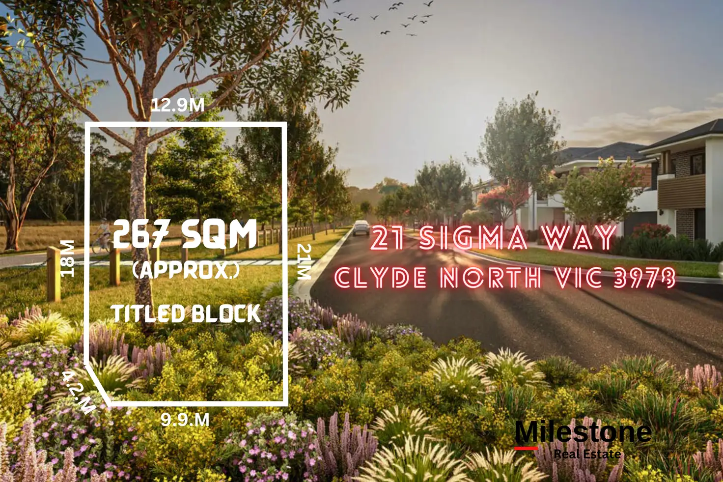 Main view of Homely land listing, 21 Sigma Way, Clyde North VIC 3978
