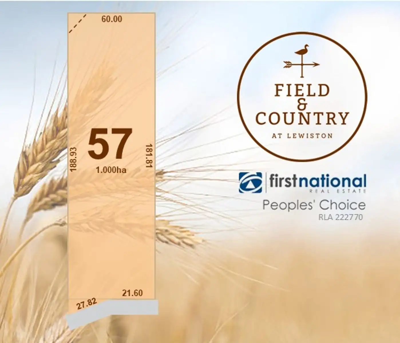 Main view of Homely land listing, Lot 57 Fielke Road, Field and Country, Lewiston SA 5501