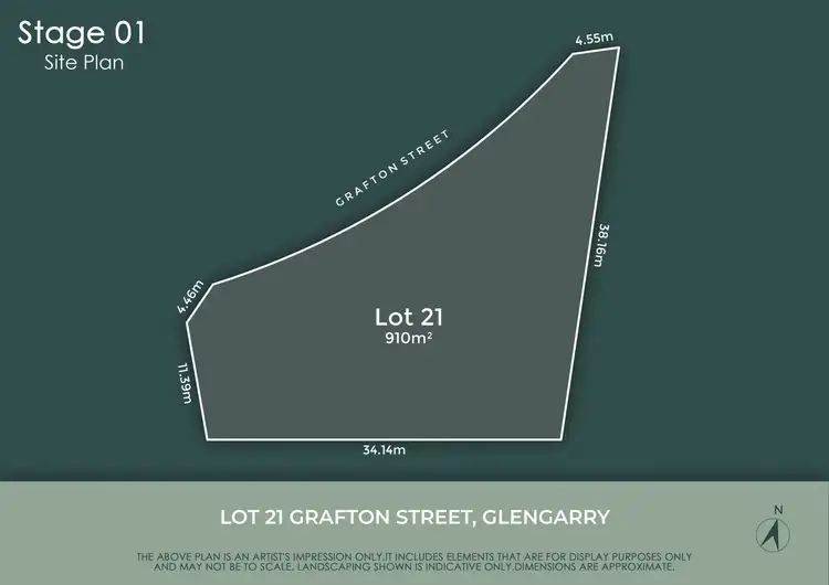 Main view of Homely land listing, Lot 21 Grafton Street, Glengarry VIC 3854