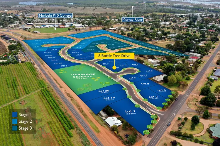 Main view of Homely land listing, 8 Bottle Tree Drive, Merbein VIC 3505