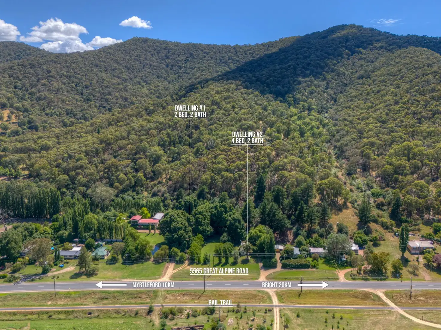 Main view of Homely rural property listing, 5565 Great Alpine Road, Ovens VIC 3738
