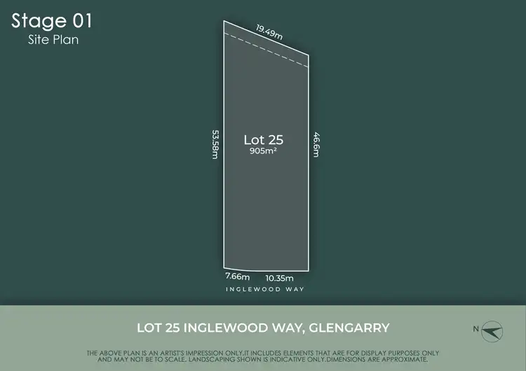 Main view of Homely land listing, Lot 25, 10 Inglewood Way, Glengarry VIC 3854