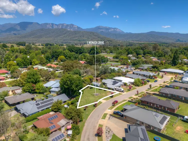 Main view of Homely land listing, 1 Monash Drive, Porepunkah VIC 3740