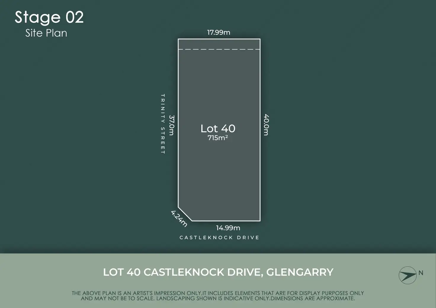 Main view of Homely land listing, Lot 40, 45 Castleknock Drive, Glengarry VIC 3854