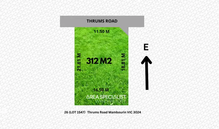 Main view of Homely land listing, 26 Thrums road, Mambourin VIC 3024