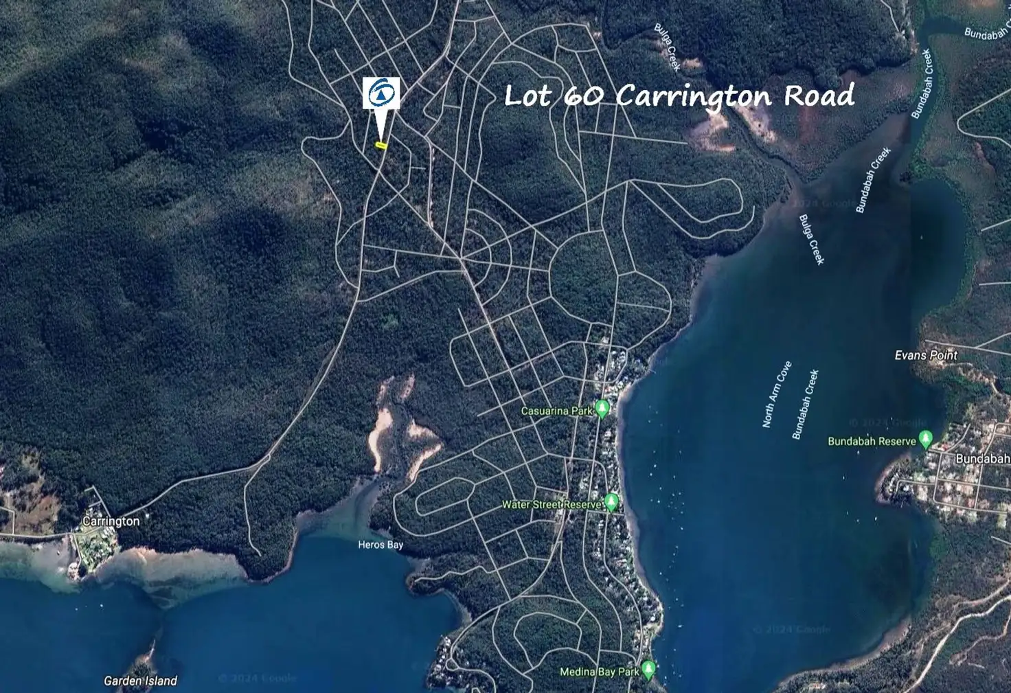 Main view of Homely land listing, Lot 60 Carrington Road, North Arm Cove NSW 2324