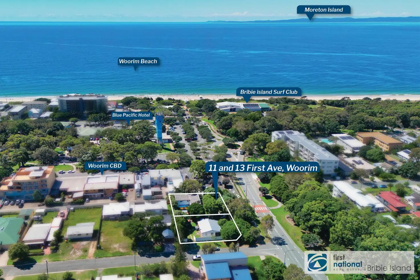 Main view of Homely house listing, 11 and 13 First Avenue, Woorim QLD 4507