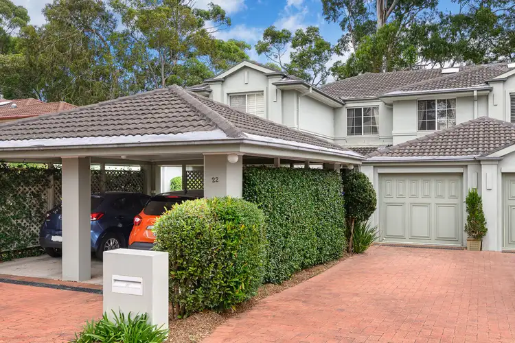 Main view of Homely townhouse listing, 22 Hillcrest Drive, St Ives NSW 2075
